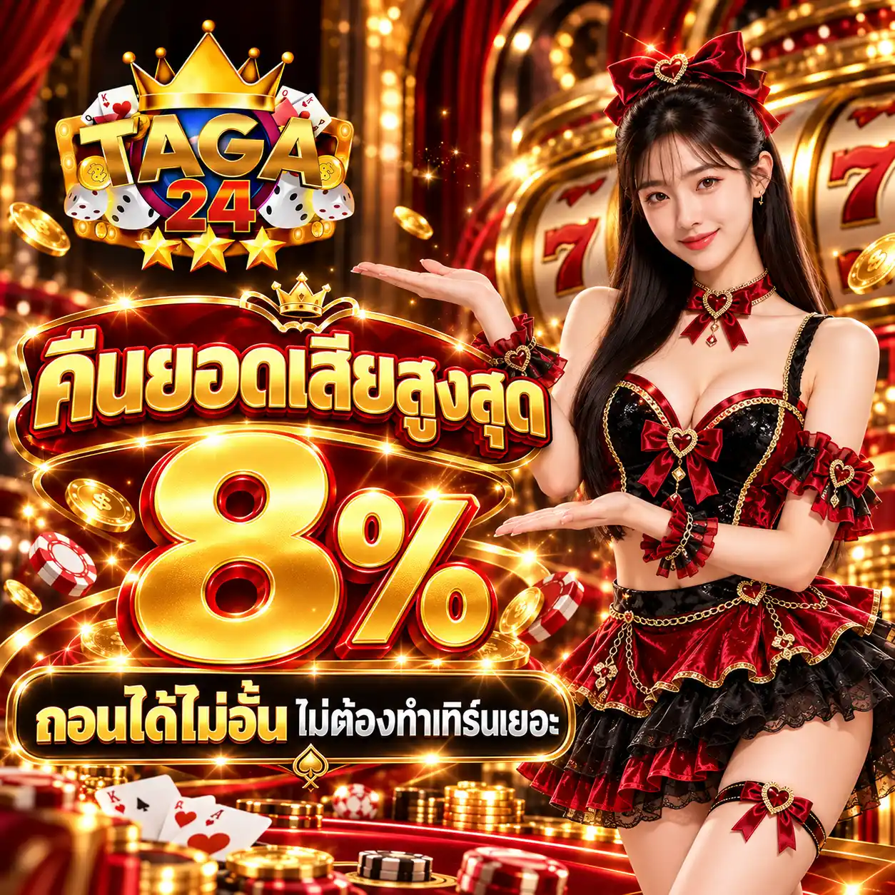 TAGA24 คืนยอดเสียสูงสุด 8%